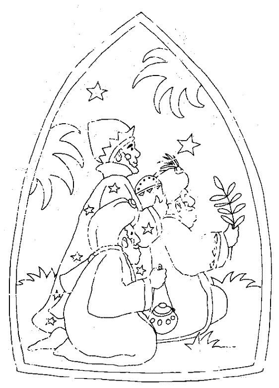 Szopka Bożonarodzeniowa kolorowanki